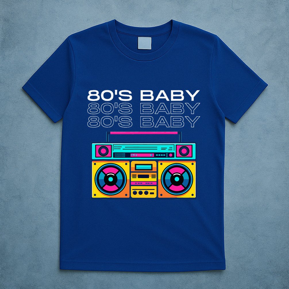 80S Baby Boombox Vintage Nostalgia Wear Retro Inspired T-Shirt
