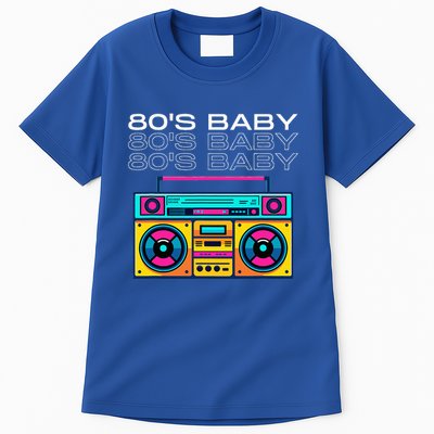 80S Baby Boombox Vintage Nostalgia Wear Retro Inspired Tall T-Shirt