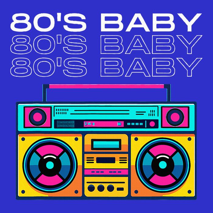 80S Baby Boombox Vintage Nostalgia Wear Retro Inspired Tall T-Shirt