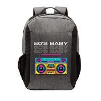 80S Baby Boombox Vintage Nostalgia Wear Retro Inspired Vector Backpack