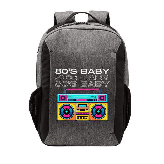 80S Baby Boombox Vintage Nostalgia Wear Retro Inspired Vector Backpack