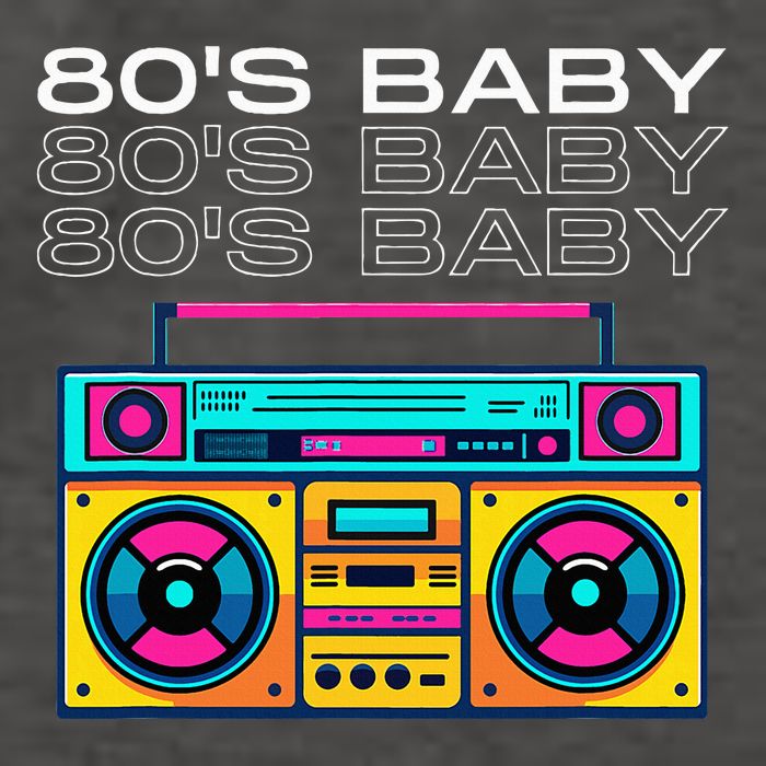 80S Baby Boombox Vintage Nostalgia Wear Retro Inspired Vector Backpack