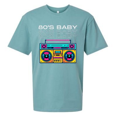 80S Baby Boombox Vintage Nostalgia Wear Retro Inspired Sueded Cloud Jersey T-Shirt