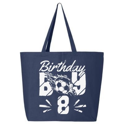 8th Birthday Birthday Boy Birthday Boy Soccer Fan 25L Jumbo Tote