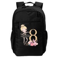 8th Birthday Ballerina Dancer Ballet Black Tutu Backpack