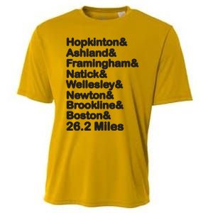 8 Boroughs Boston Running Marathon Running Cooling Performance Crew T-Shirt