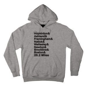 8 Boroughs Boston Running Marathon Running Tall Hoodie