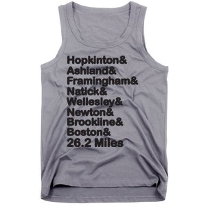 8 Boroughs Boston Running Marathon Running Tank Top