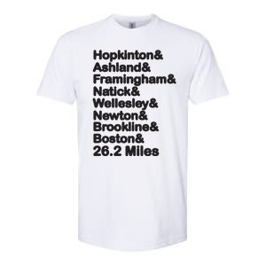 8 Boroughs Boston Running Marathon Running Softstyle CVC T-Shirt