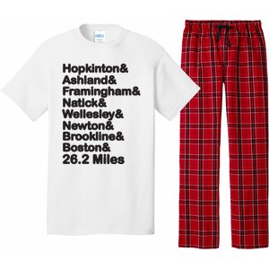 8 Boroughs Boston Running Marathon Running Pajama Set