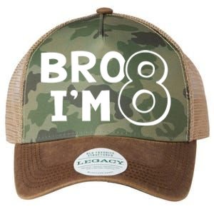 8th Birthday Boy Bro I’m 8 Year Old Eight Eighth Party Legacy Tie Dye Trucker Hat