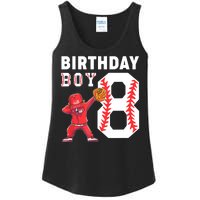 8th Birthday Boy Baseball Player Ladies Essential Tank