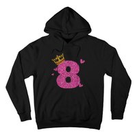 8th Birthday Crown 8 Years Old Bday Hoodie