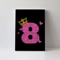 8th Birthday Crown 8 Years Old Bday Canvas