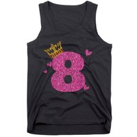 8th Birthday Crown 8 Years Old Bday Tank Top