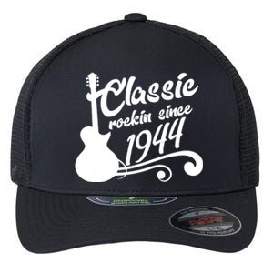 80th Birthday Classic Rockin Since 1944 Flexfit Unipanel Trucker Cap