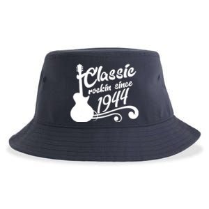 80th Birthday Classic Rockin Since 1944 Sustainable Bucket Hat