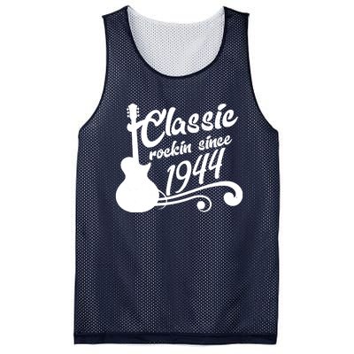 80th Birthday Classic Rockin Since 1944 Mesh Reversible Basketball Jersey Tank