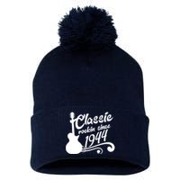 80th Birthday Classic Rockin Since 1944 Pom Pom 12in Knit Beanie