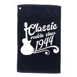 80th Birthday Classic Rockin Since 1944 Platinum Collection Golf Towel