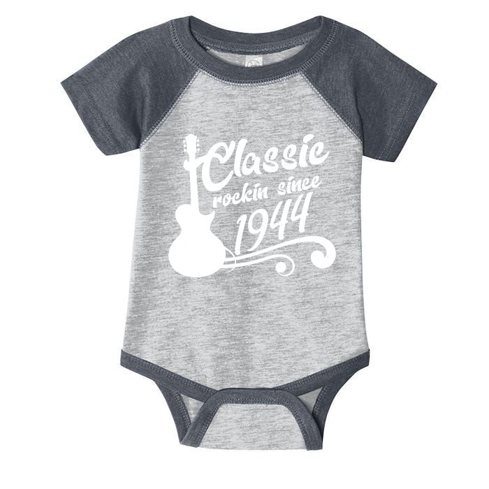 80th Birthday Classic Rockin Since 1944 Infant Baby Jersey Bodysuit