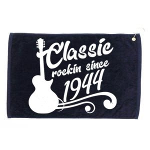 80th Birthday Classic Rockin Since 1944 Grommeted Golf Towel