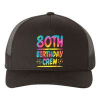 80th Birthday Crew Family, 80th Birthday Party Friends Group Yupoong Adult 5-Panel Trucker Hat