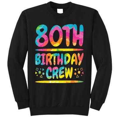 80th Birthday Crew Family, 80th Birthday Party Friends Group Sweatshirt