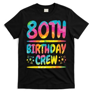 80th Birthday Crew Family, 80th Birthday Party Friends Group T-Shirt