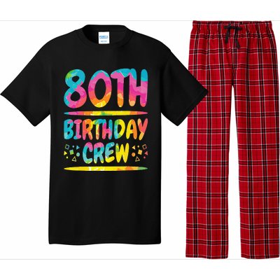 80th Birthday Crew Family, 80th Birthday Party Friends Group Pajama Set