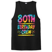 80th Birthday Crew Family, 80th Birthday Party Friends Group PosiCharge Competitor Tank