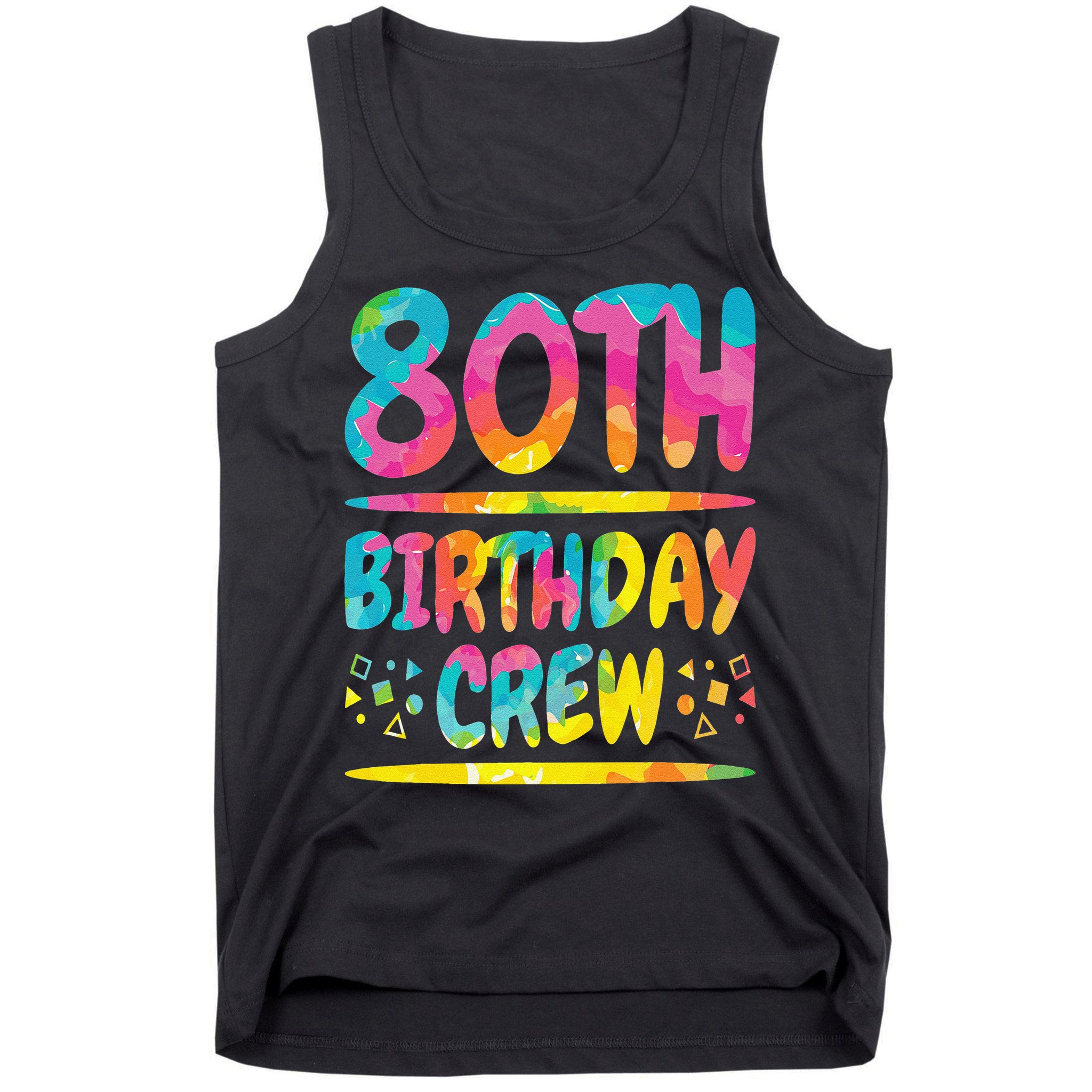80th Birthday Crew Family, 80th Birthday Party Friends Group Tank Top