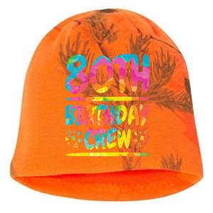 80th Birthday Crew Family, 80th Birthday Party Friends Group Kati - Camo Knit Beanie