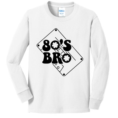 80s Bro Cassette Kids Long Sleeve Shirt