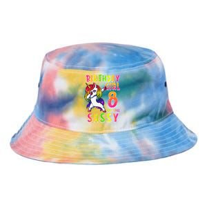 8th Birthday Dabbing Unicorn 8 Years Old & Still SASSY Tie Dye Newport Bucket Hat