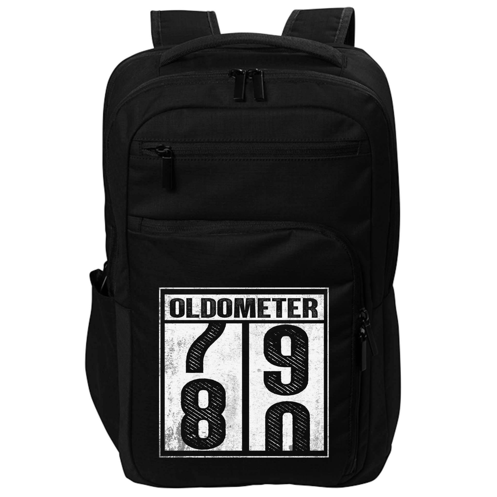 80th Birthday Eighty Years Old 80 Oldometer 7980 Retiring Impact Tech Backpack