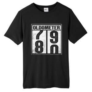 80th Birthday Eighty Years Old 80 Oldometer 7980 Retiring Tall Fusion ChromaSoft Performance T-Shirt