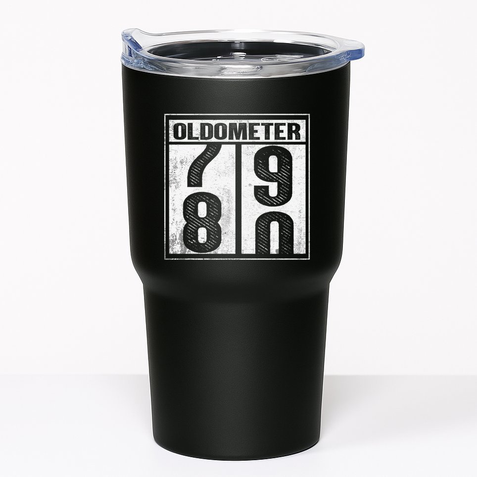 80th Birthday Eighty Years Old 80 Oldometer 7980 Retiring Tumbler