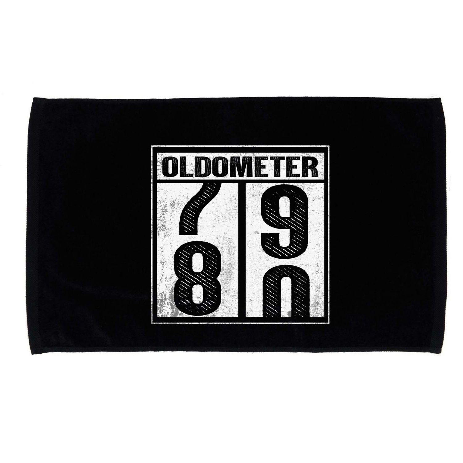 80th Birthday Eighty Years Old 80 Oldometer 7980 Retiring Microfiber Hand Towel