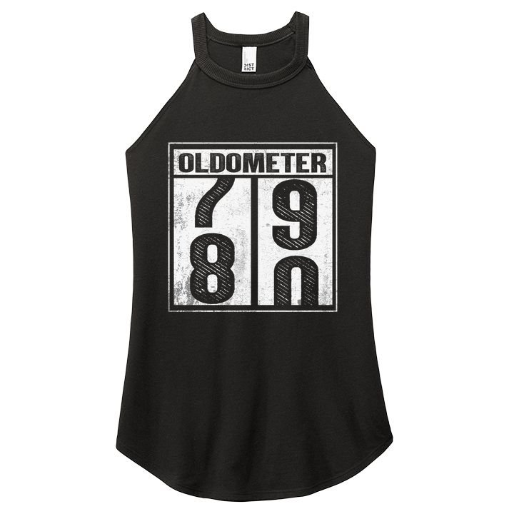 80th Birthday Eighty Years Old 80 Oldometer 7980 Retiring Women's Perfect Tri Rocker Tank