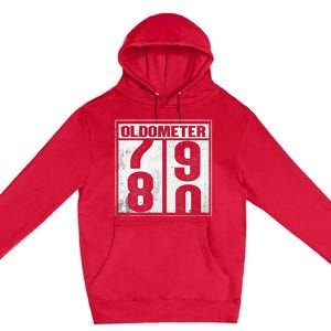 80th Birthday Eighty Years Old 80 Oldometer 7980 Retiring Premium Pullover Hoodie