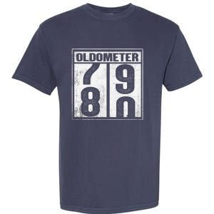 80th Birthday Eighty Years Old 80 Oldometer 7980 Retiring Garment-Dyed Heavyweight T-Shirt