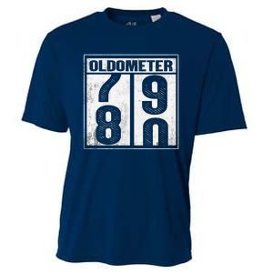 80th Birthday Eighty Years Old 80 Oldometer 7980 Retiring Cooling Performance Crew T-Shirt