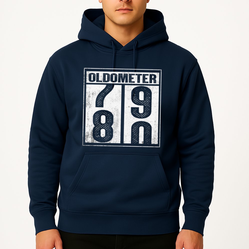 80th Birthday Eighty Years Old 80 Oldometer 7980 Retiring Hoodie