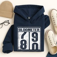 80th Birthday Eighty Years Old 80 Oldometer 7980 Retiring Hoodie