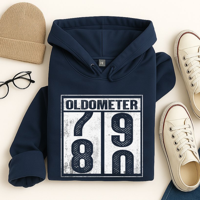 80th Birthday Eighty Years Old 80 Oldometer 7980 Retiring Hoodie