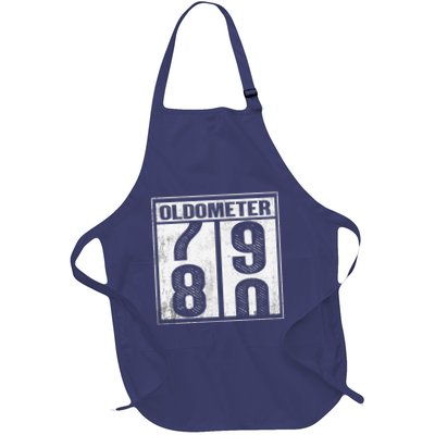80th Birthday Eighty Years Old 80 Oldometer 7980 Retiring Apron