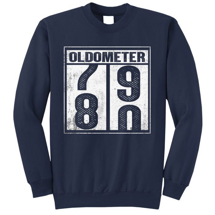 80th Birthday Eighty Years Old 80 Oldometer 7980 Retiring Sweatshirt