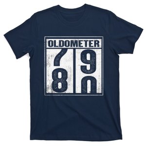 80th Birthday Eighty Years Old 80 Oldometer 7980 Retiring T-Shirt