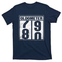 80th Birthday Eighty Years Old 80 Oldometer 7980 Retiring T-Shirt